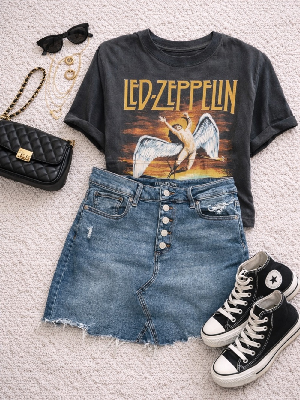 Maurices Blue Denim Skirt